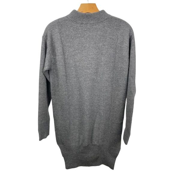 dkny Pure 100% Merino Grey Sweater Dress Size XP - Picture 3 of 7